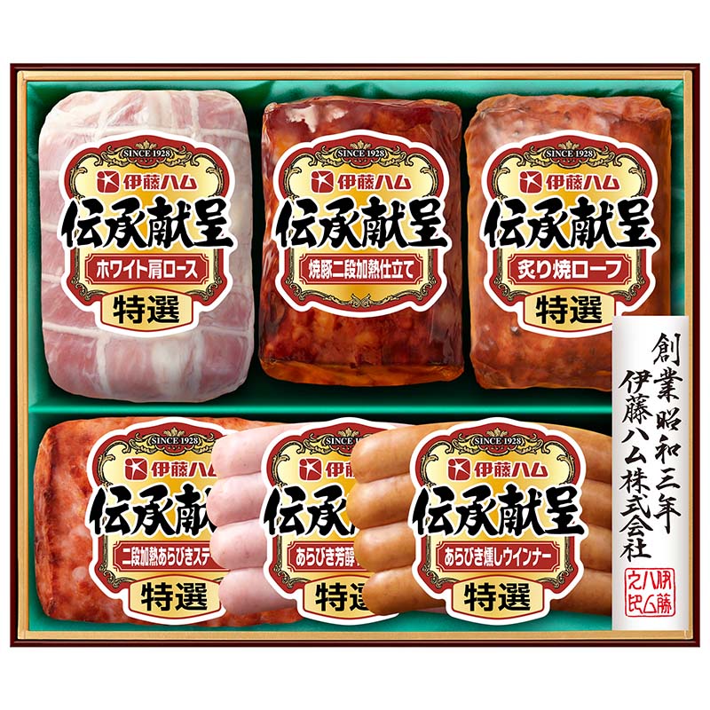 【届日6/5以降】伊藤ハム 伝承献呈ギフト６種セット　GIY-40